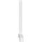 Ekena Millwork Bellingham Architectural Grade PVC Gable Bracket, 84"W x 52 1/2"H x 4"D x 4"F, 15/12 Pitch GBP084X53X0404BEL00 - alternate 4